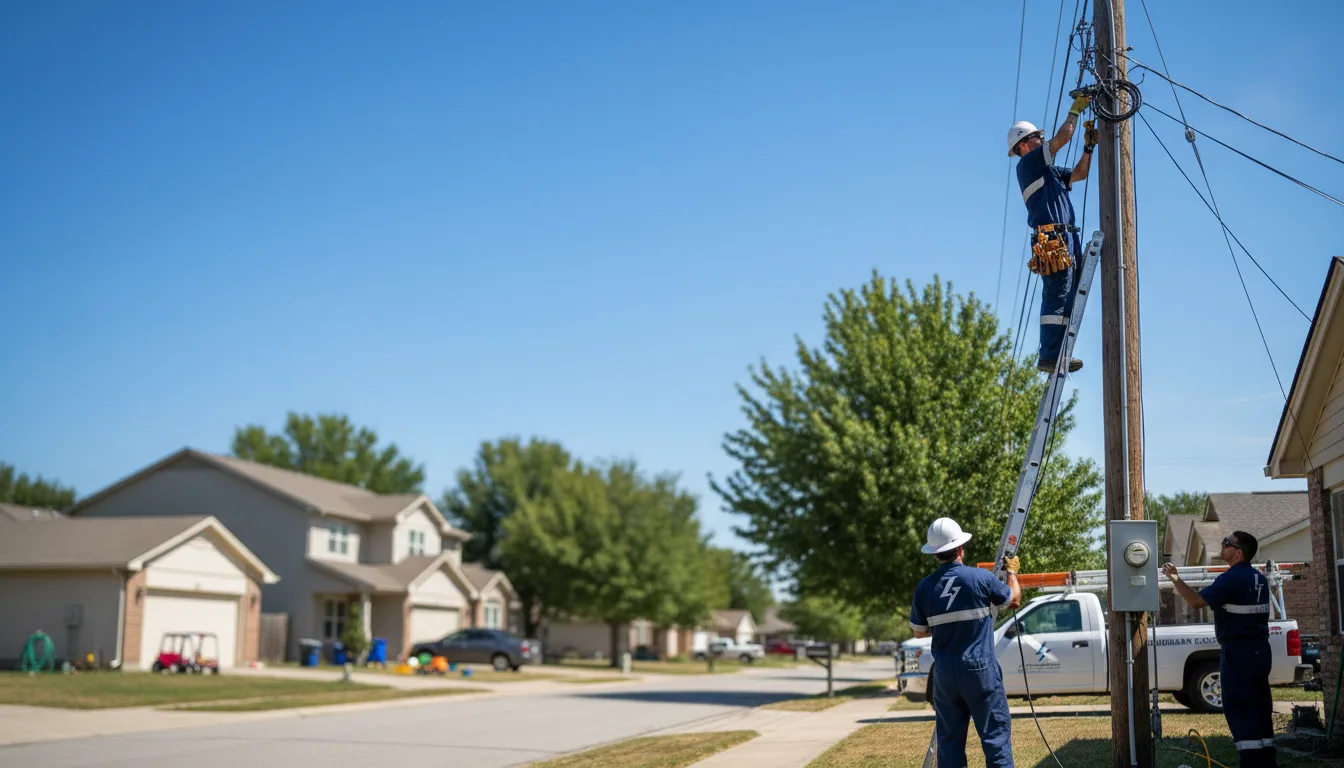 Residential electrician providing installation services in Andover, KS